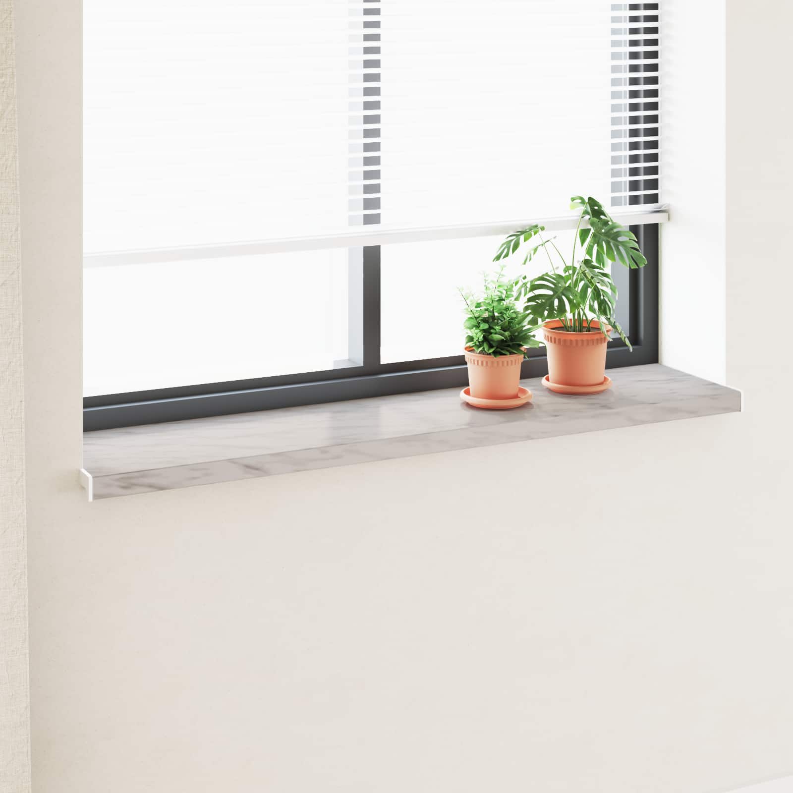 Raamsokkel Marmer textuur 120 x 35 x 4,5 cm PVC