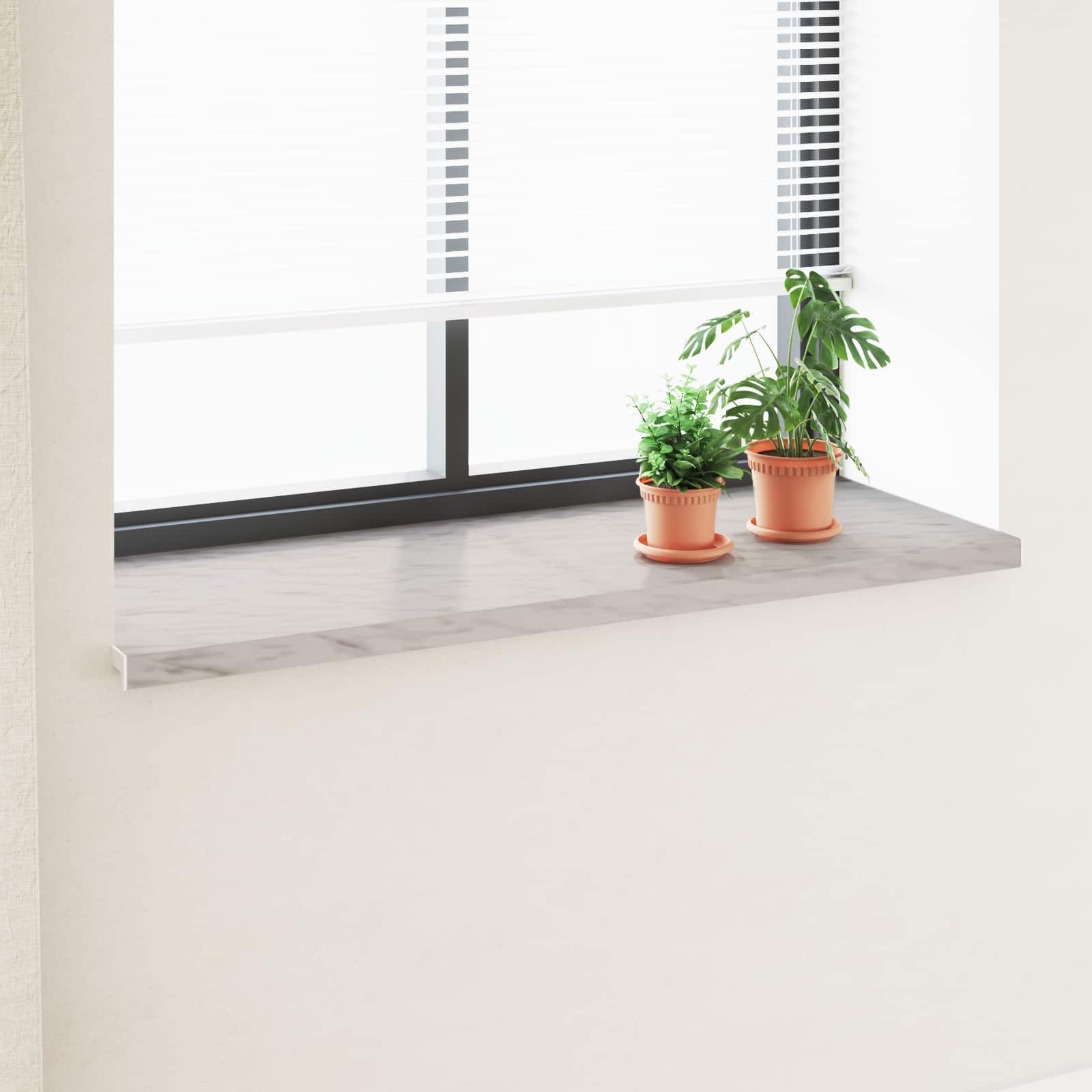 Raamsokkel Marmer textuur 160 x 50 x 4,5 cm PVC