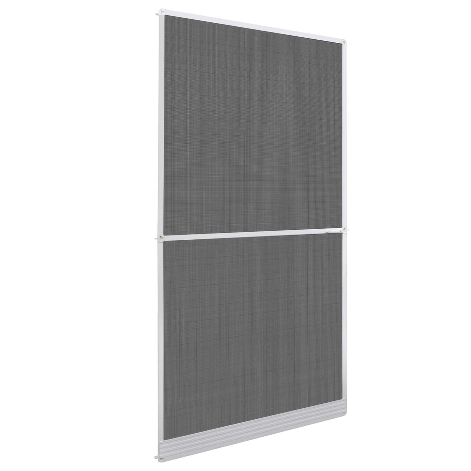 Scharnierend Insectenscherm Wit en zwart 120 x 240 cm