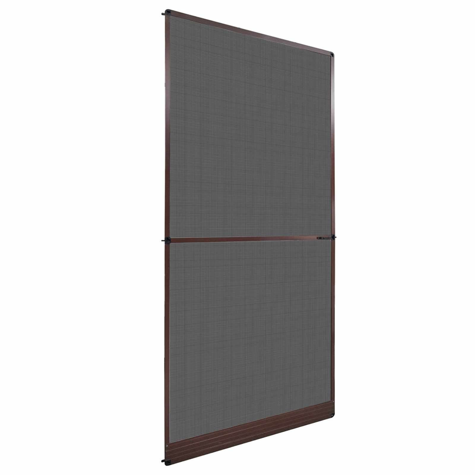 Scharnierend Insectenscherm Bruin en zwart 120 x 240 cm – afbeelding 1