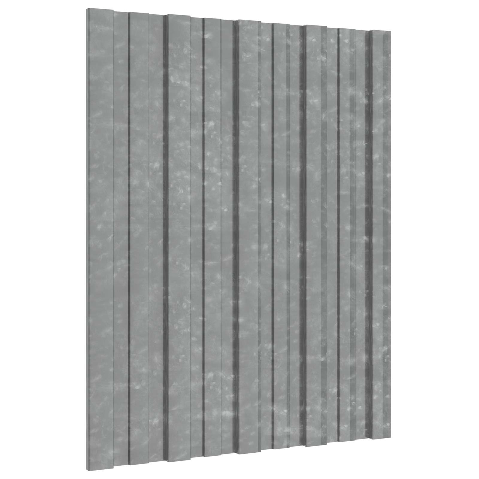 Dakpaneel 36 pcs Zilverkleurig 60 x 45 cm Gegalvaniseerd staal – afbeelding 1