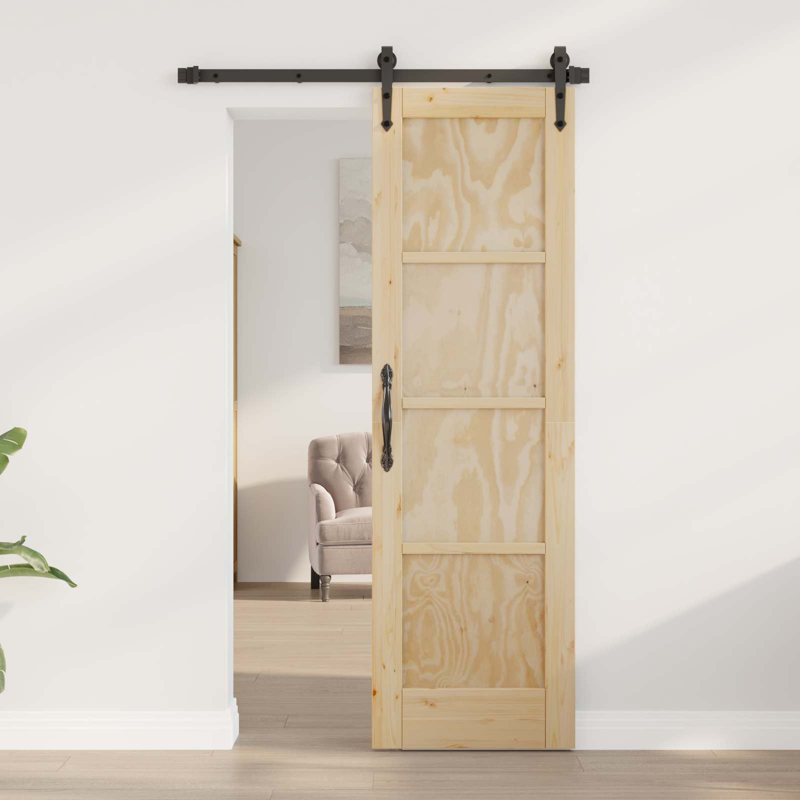 Binnendeur Naturel 61 x 198,5 cm Multiplex