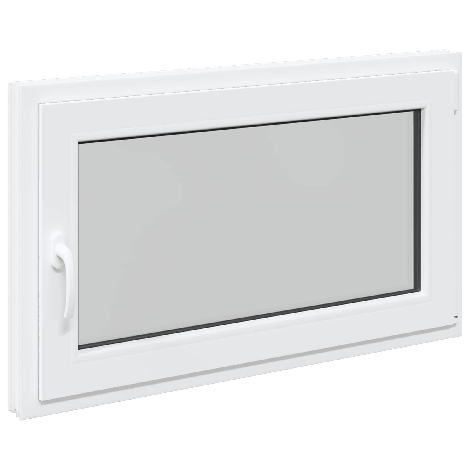 Kelderraam RISOR 100 x 70 cm PVC en glas Wit – afbeelding 2