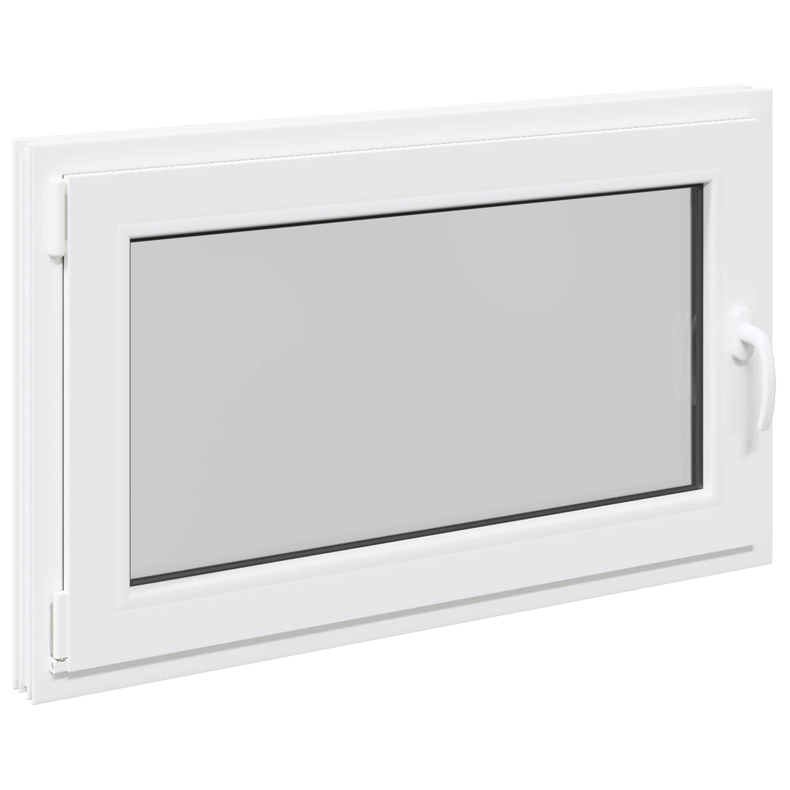 Kelderraam RISOR 100 x 70 cm PVC en glas Wit – afbeelding 2
