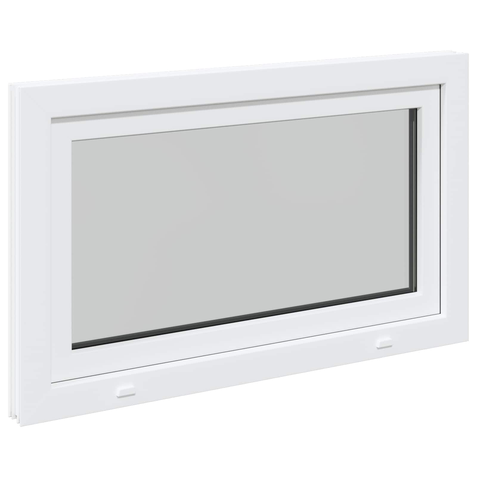 Kelderraam RISOR 100 x 70 cm PVC en glas Wit – afbeelding 6