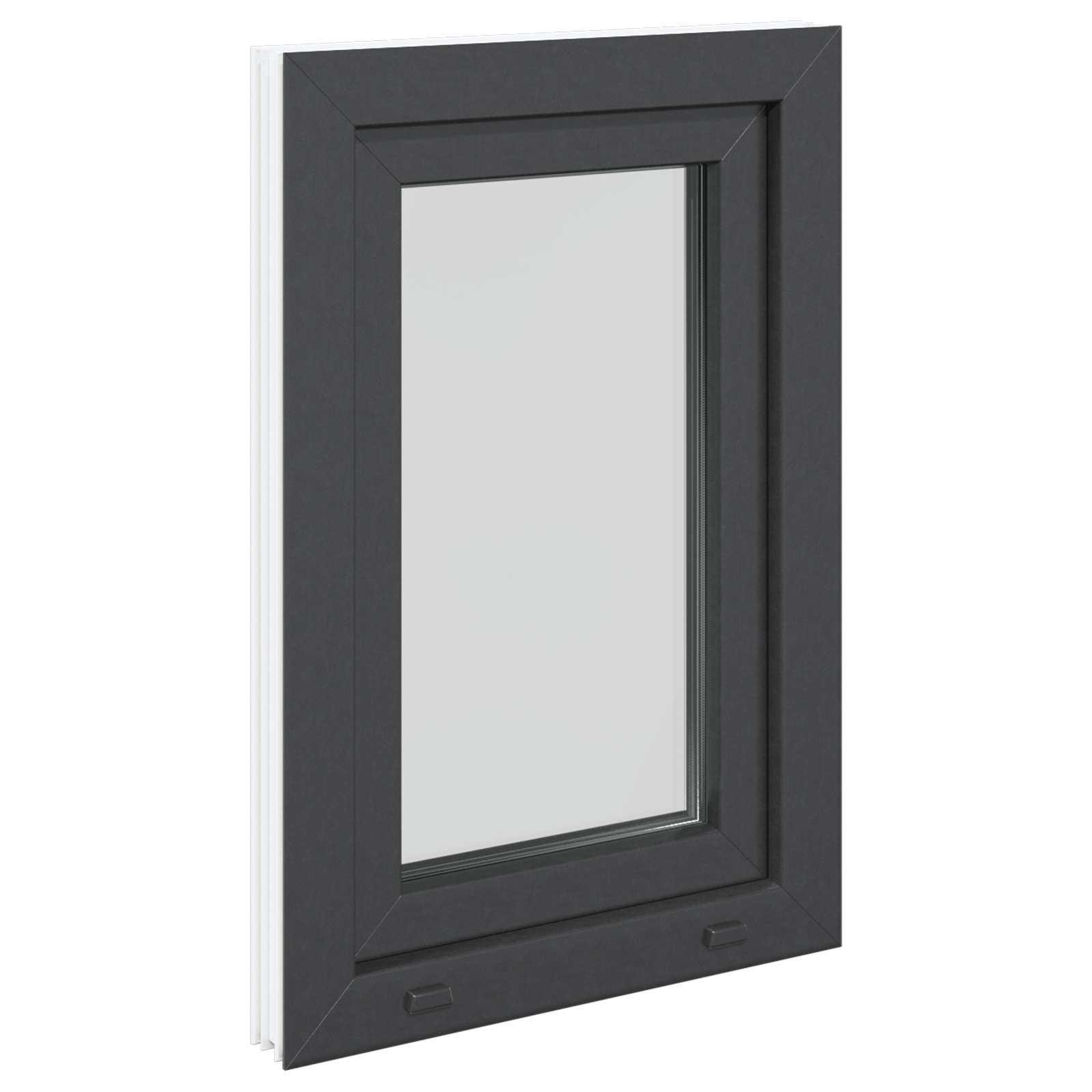 Kelderraam RISOR 50 x 75 cm PVC en glas Antracietkleurig – afbeelding 6