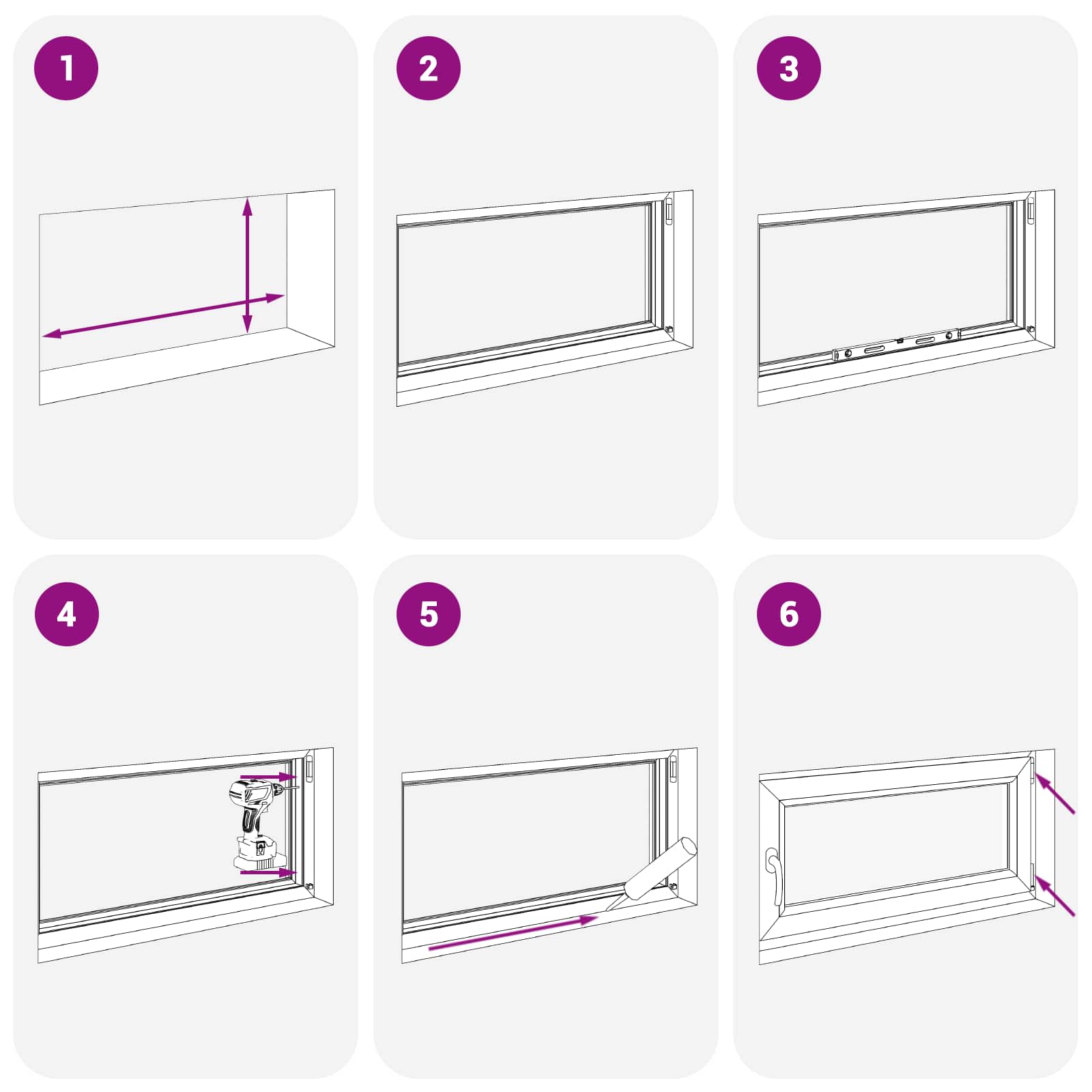 Kelderraam RISOR 100 x 50 cm PVC en glas Antracietkleurig – afbeelding 11