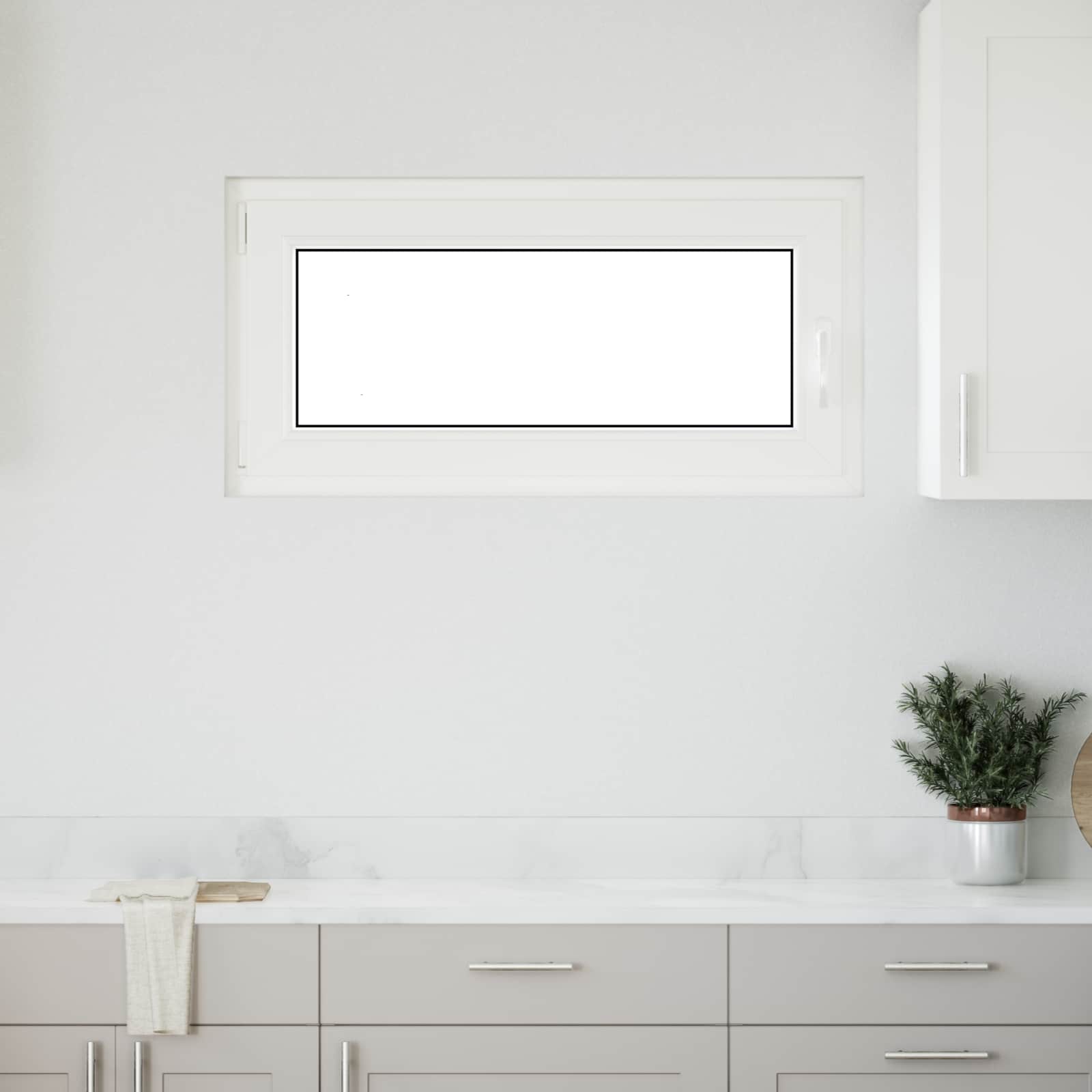 Kelderraam RISOR 100 x 50 cm PVC en glas Antracietkleurig – afbeelding 3