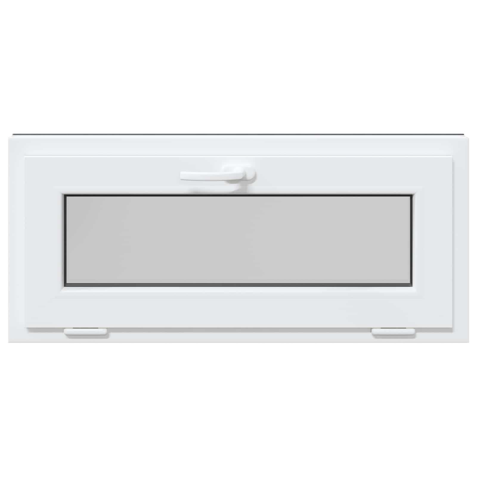 Kelderraam RISOR 90 x 40 cm PVC en glas Antracietkleurig – afbeelding 4