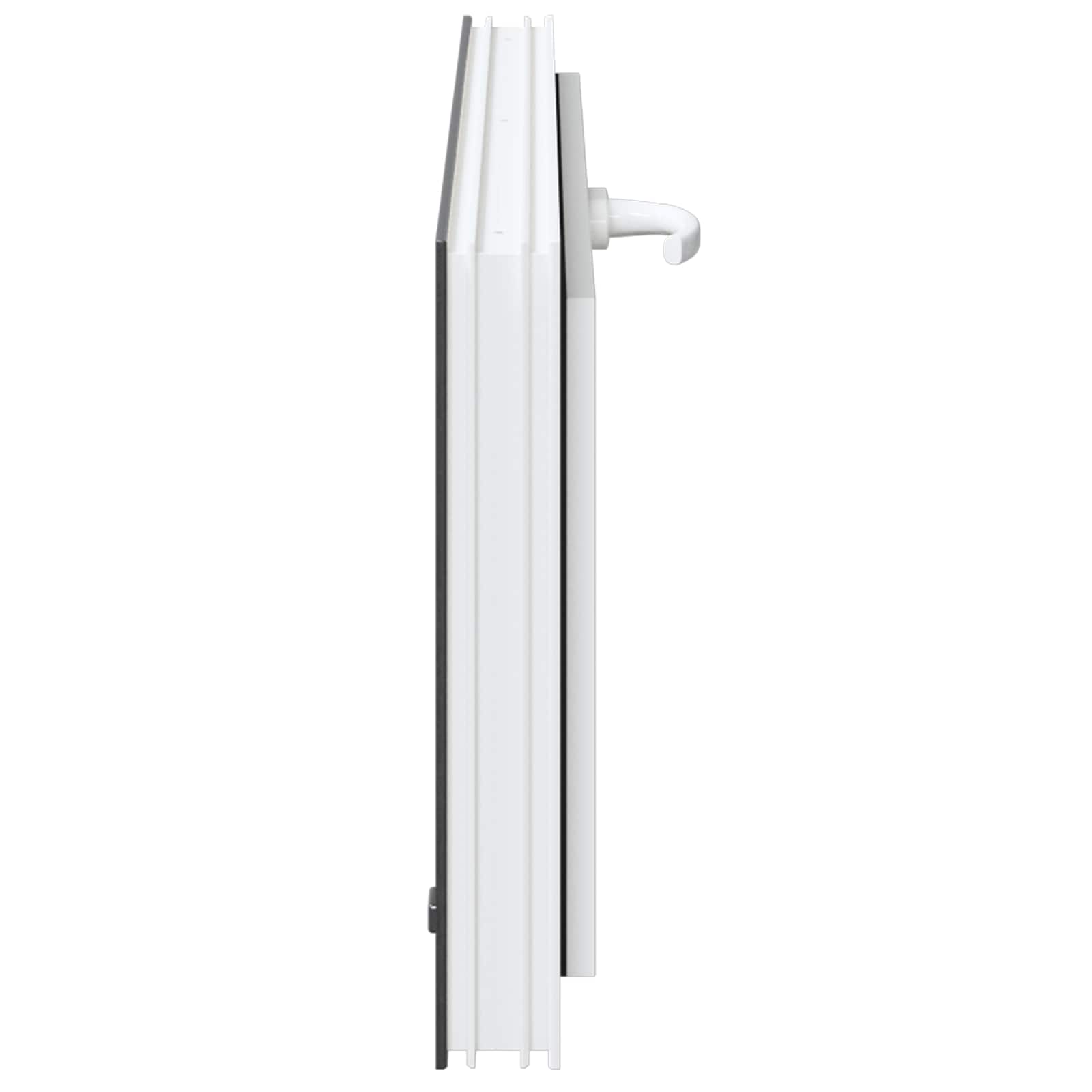 Kelderraam RISOR 90 x 40 cm PVC en glas Antracietkleurig – afbeelding 5