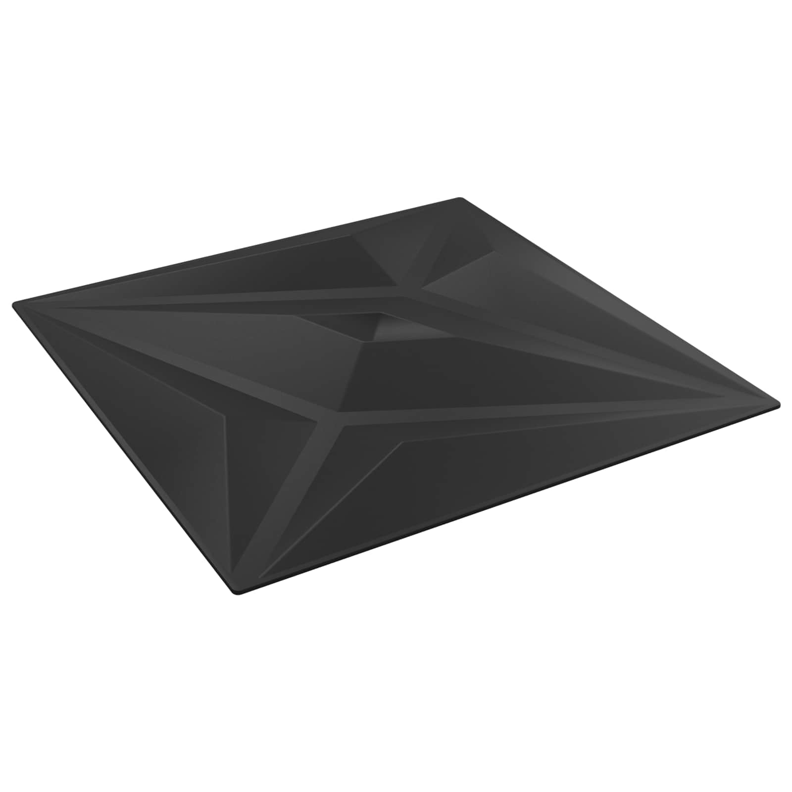Wandpanelen Ster 48 pcs Zwart ster 50 x 50 cm XPS Schuim