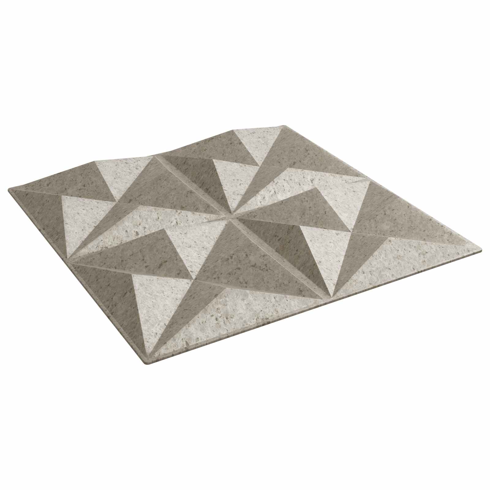 Wandpanelen 48 pcs Origami beton 50 x 50 cm XPS Schuim