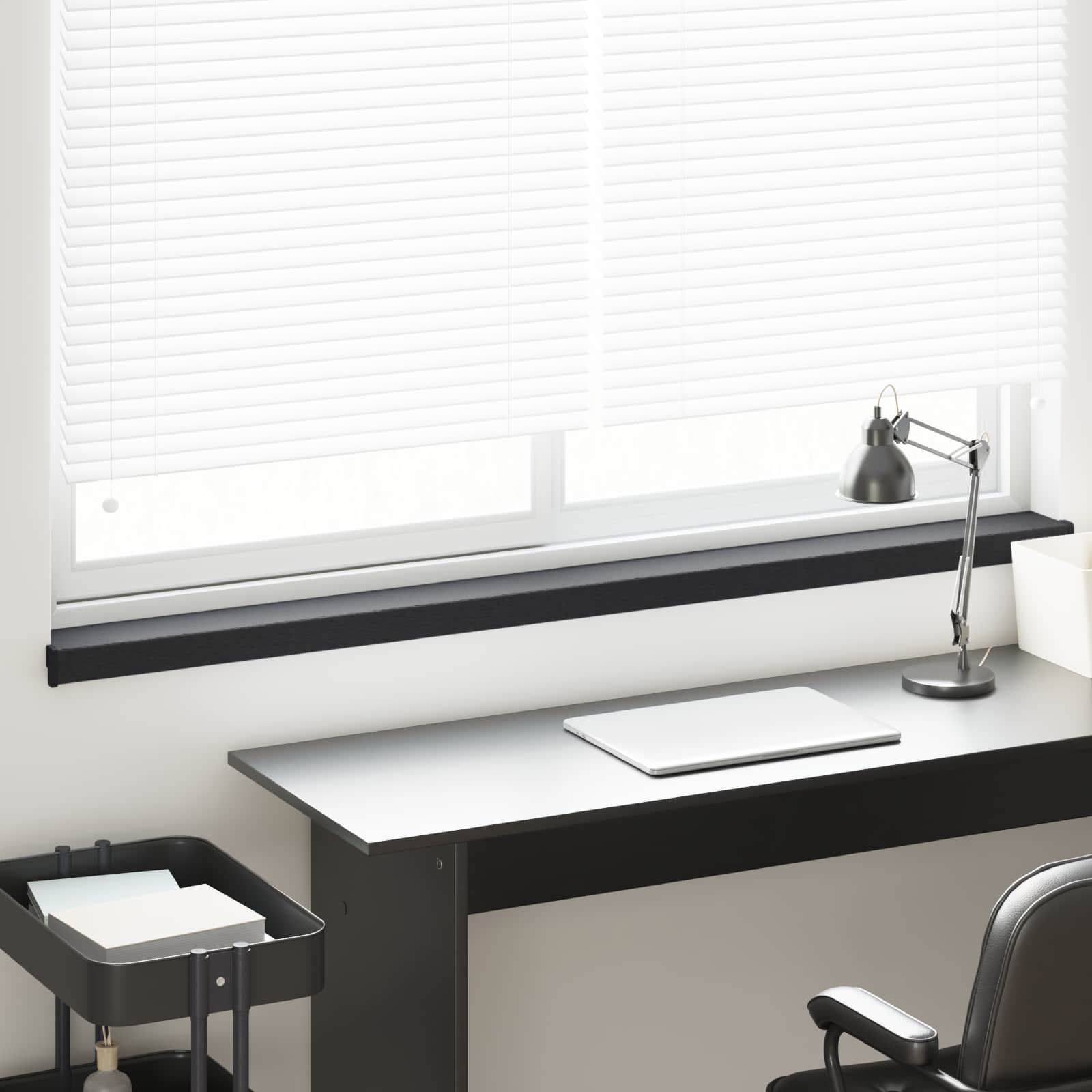 Raamsokkel Anthraciet met Houtnerf 160 x 15 x 4,5 cm PVC