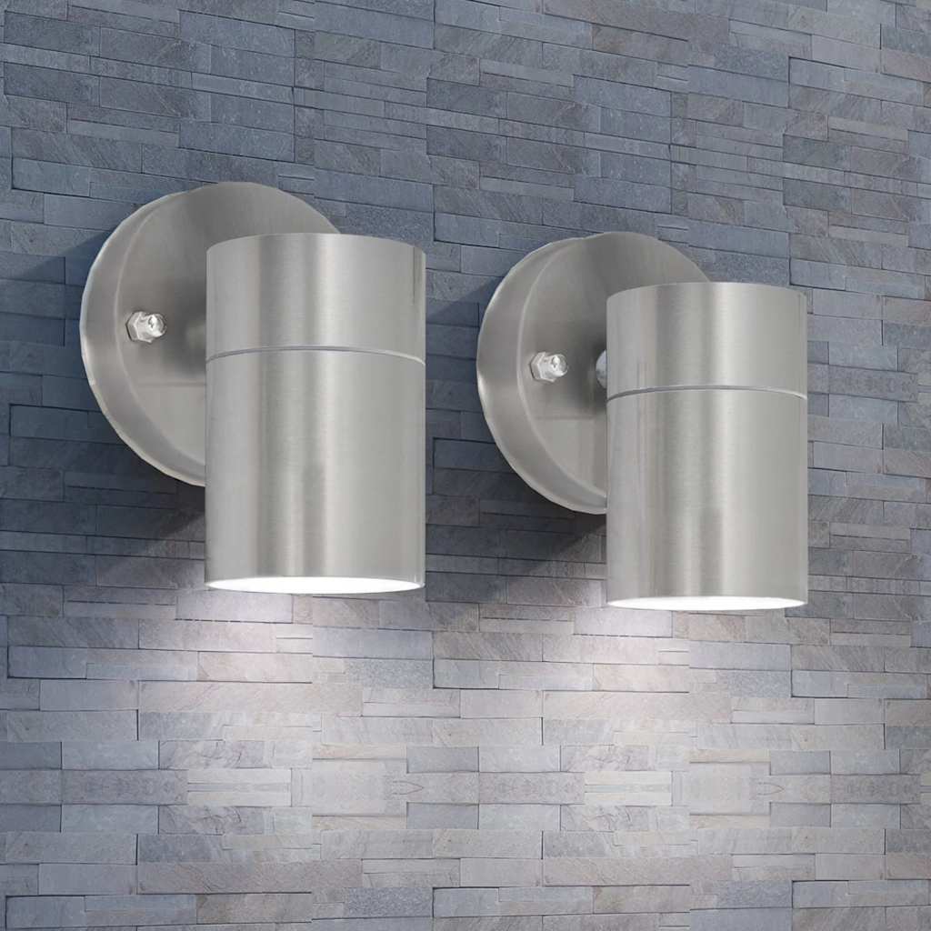 LED-wandlamp buiten neerwaarts RVS 2 st