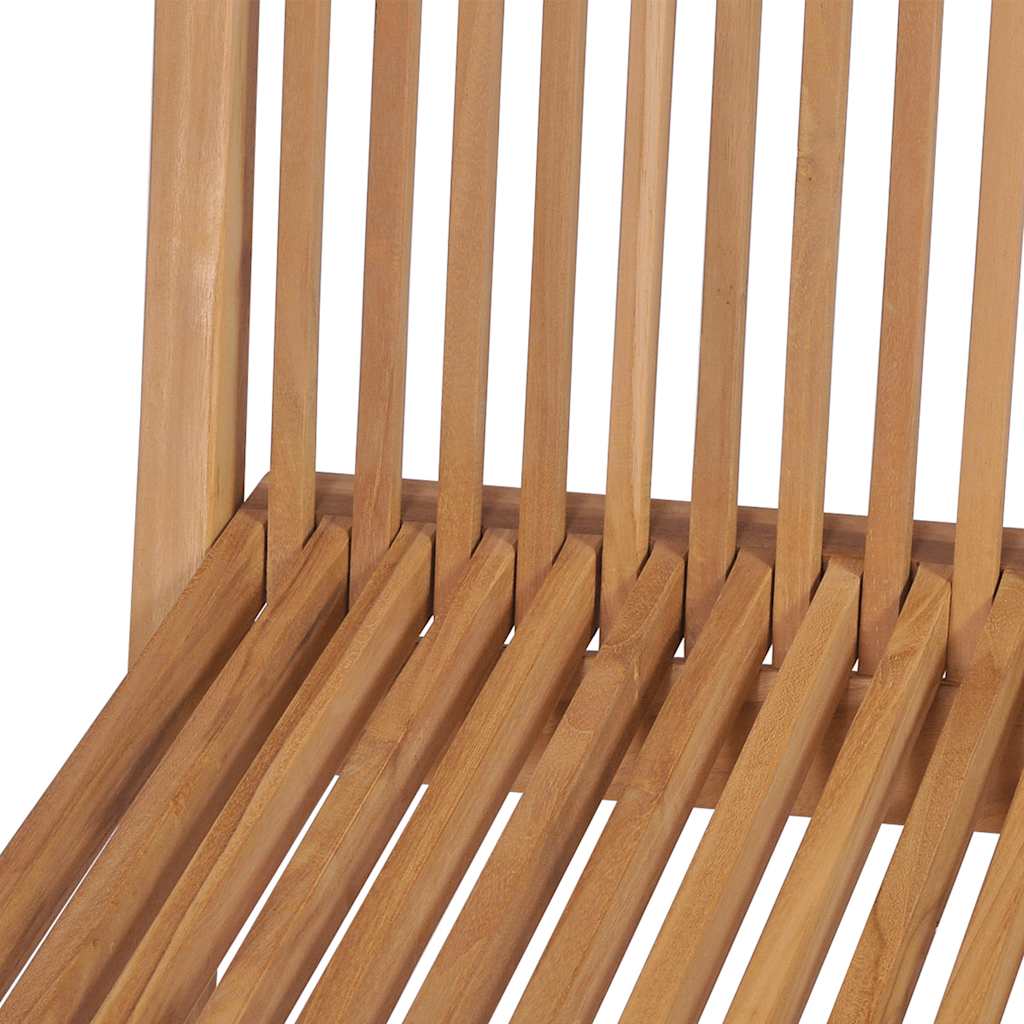 Tuinstoelen inklapbaar 4 st massief teakhout – afbeelding 7