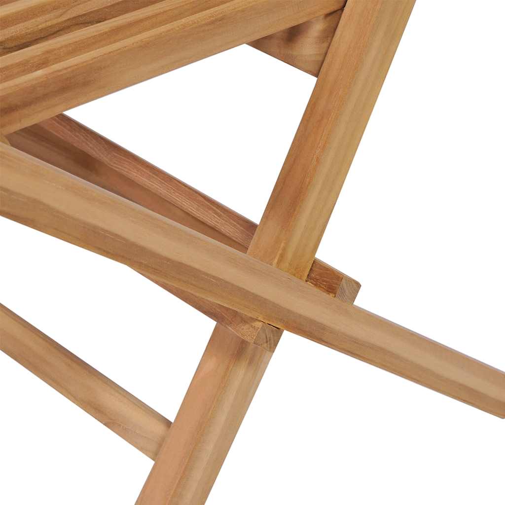 Tuinstoelen inklapbaar 4 st massief teakhout – afbeelding 8