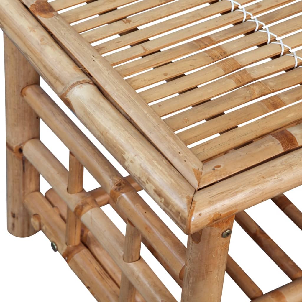 4-delige Loungeset met kussens bamboe – afbeelding 11