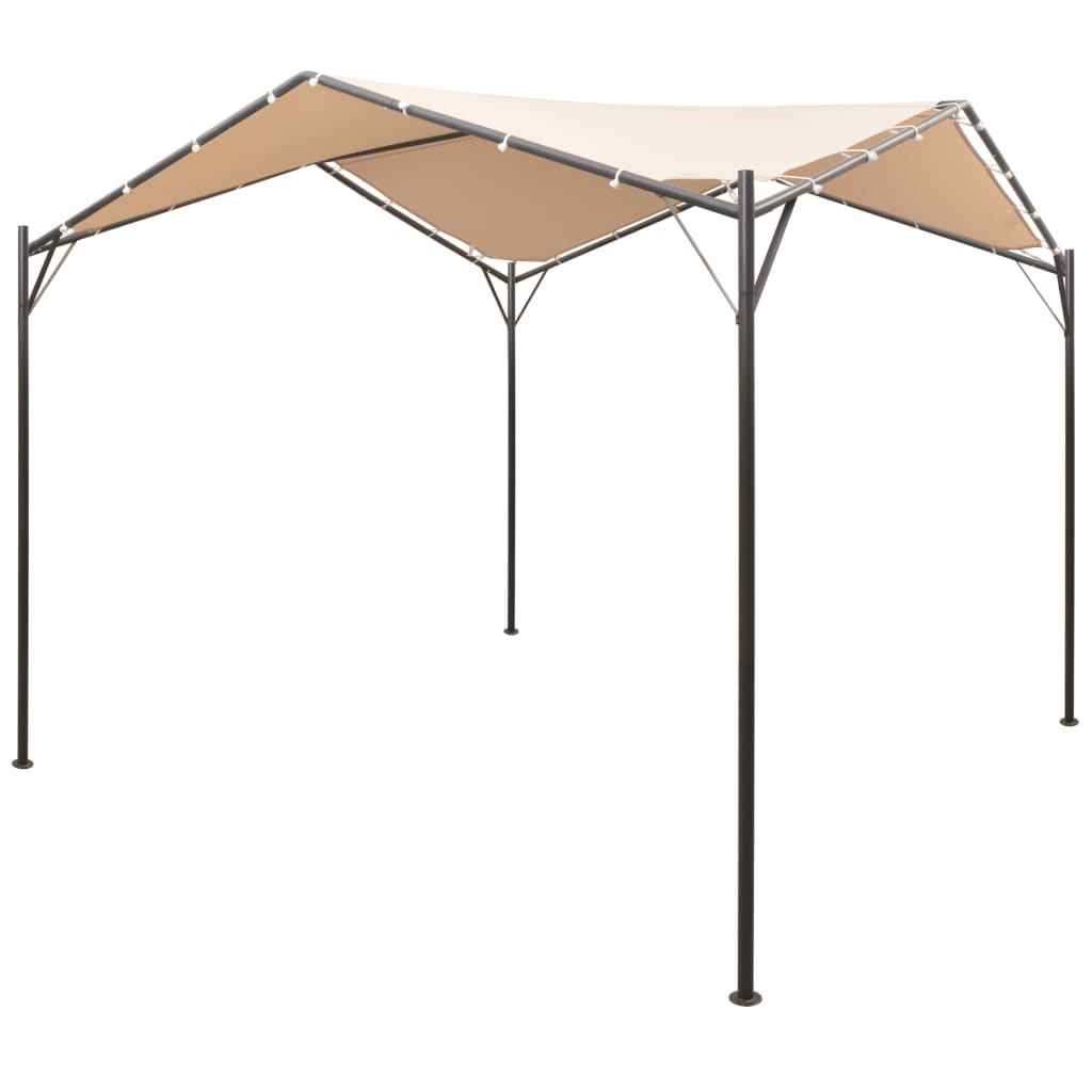 Prieel 3x3 m staal beige – afbeelding 1