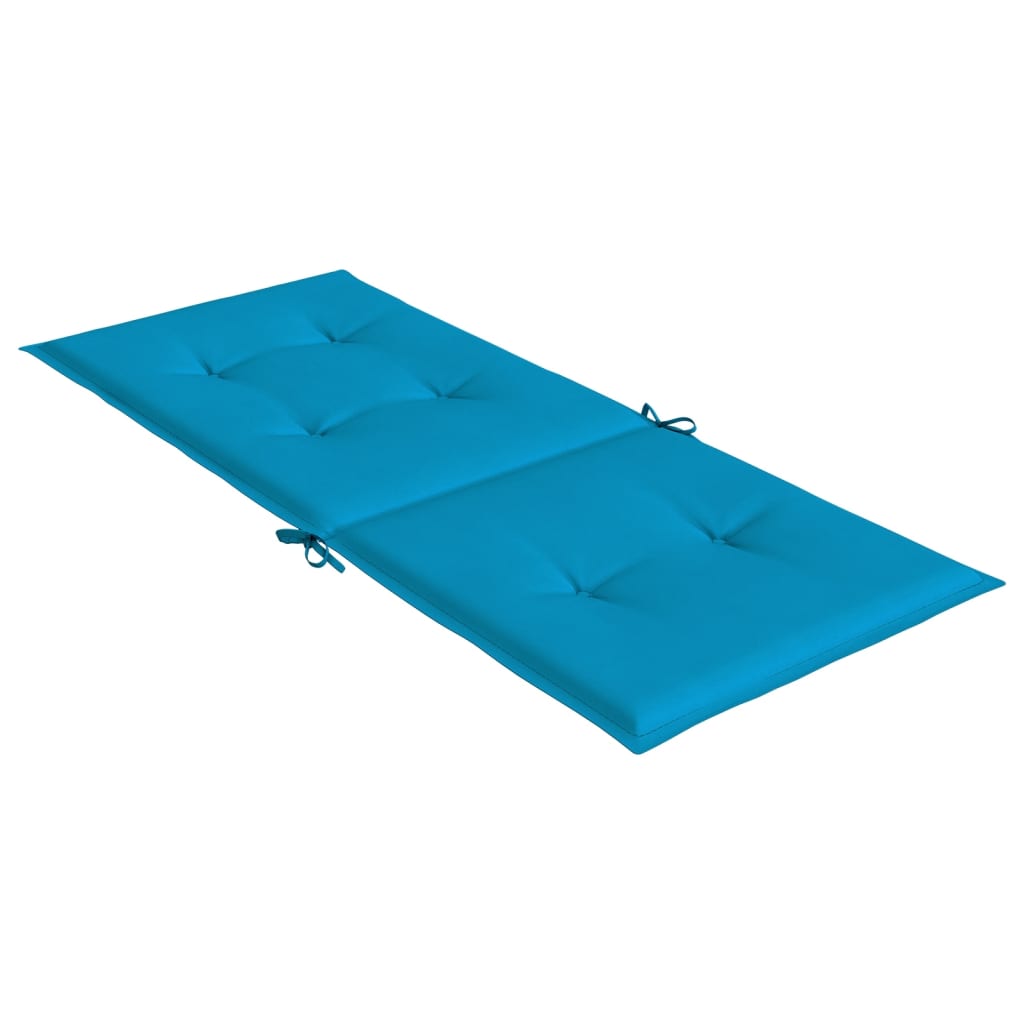 Tuinstoelkussens 4 st hoge rug 120x50x3 cm stof blauw – afbeelding 6