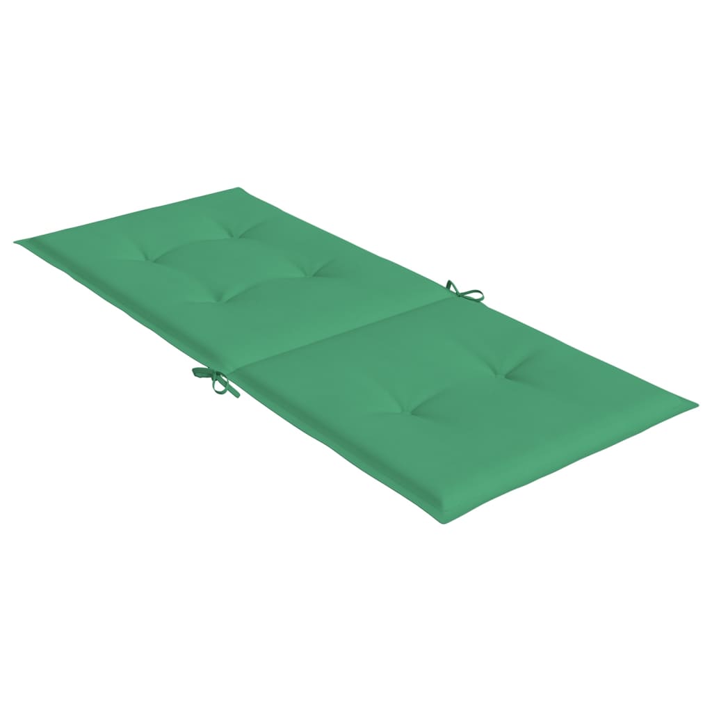 Tuinstoelkussens 4 st hoge rug 120x50x3 cm stof groen – afbeelding 6