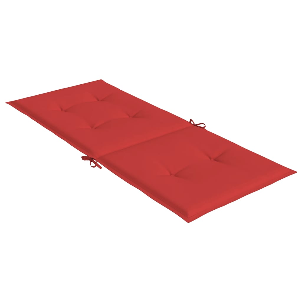Tuinstoelkussens 4 st hoge rug 120x50x3 cm stof rood – afbeelding 6