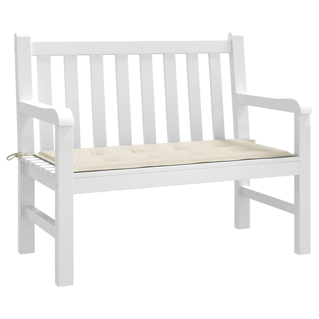 Tuinbankkussen 120x50x3 cm oxford stof crèmekleurig – afbeelding 3