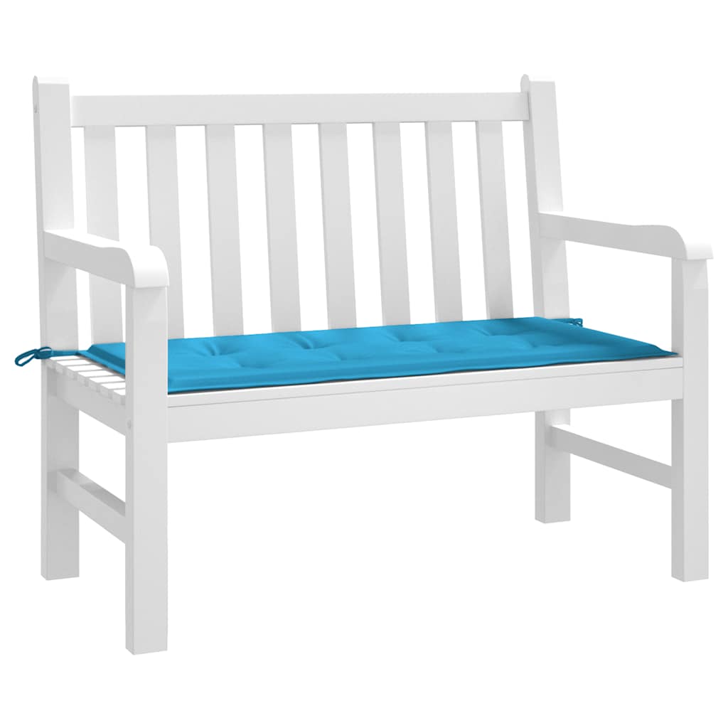 Tuinbankkussen 100x50x3 cm oxford stof blauw – afbeelding 3