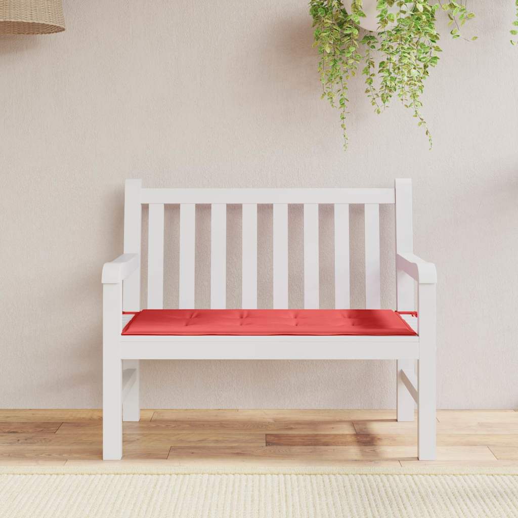 Tuinbankkussen 100x50x3 cm oxford stof rood – afbeelding 1