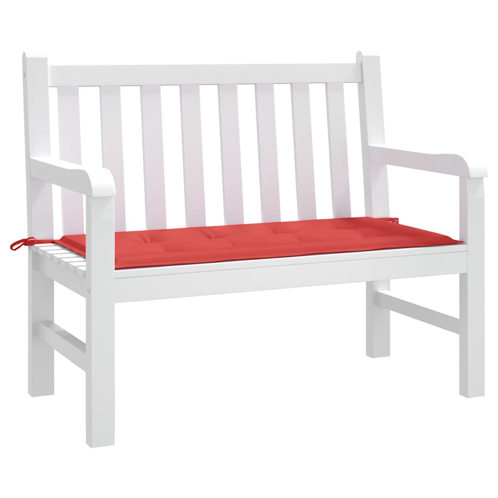 Tuinbankkussen 100x50x3 cm oxford stof rood – afbeelding 3