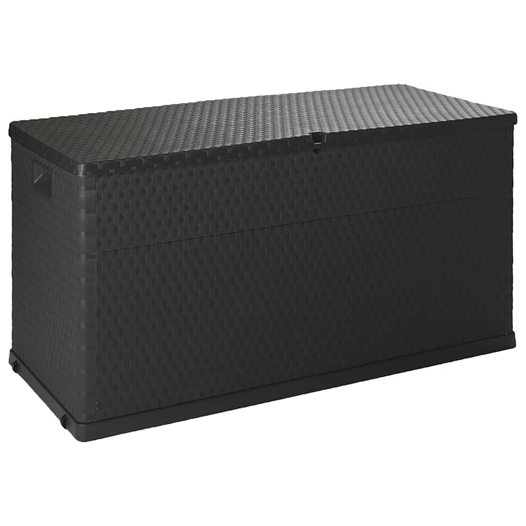 Tuinbox 120x56x63 cm polypropeen rattan antracietkleurig