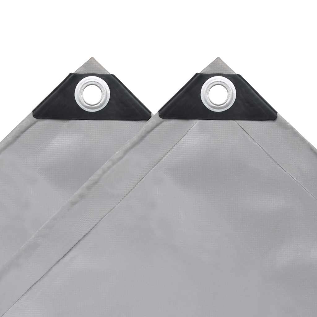 Dekzeil 650 g/m² 3x3 m grijs – afbeelding 4