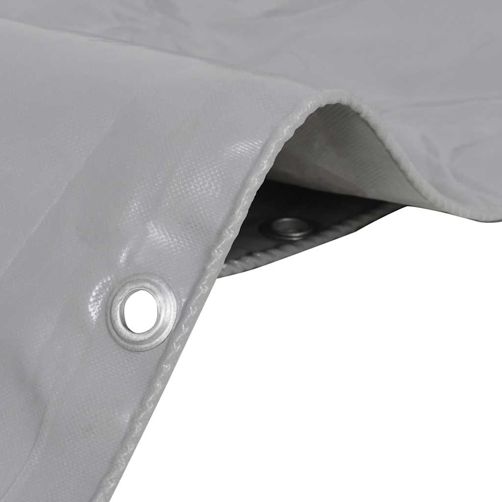 Dekzeil 650 g/m² 4x5 m grijs – afbeelding 2