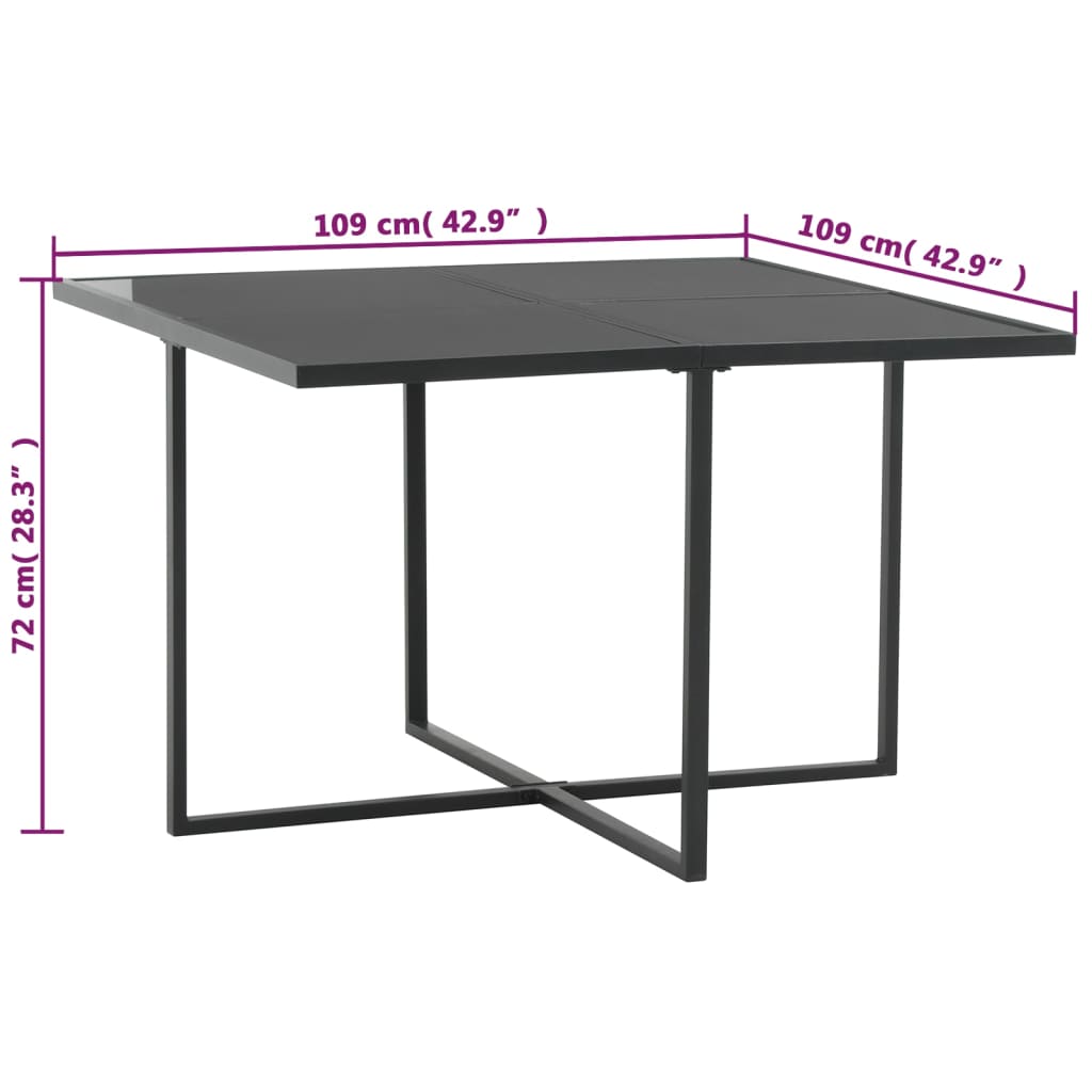 5-delige Tuinset met kussens poly rattan zwart – afbeelding 7