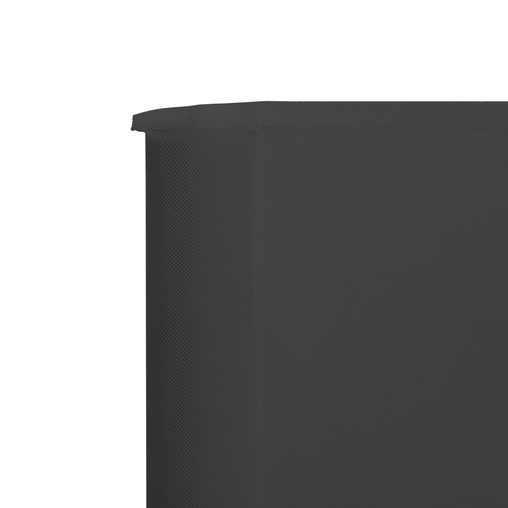 Windscherm 3-panelen 400x120 cm stof antraciet – afbeelding 4