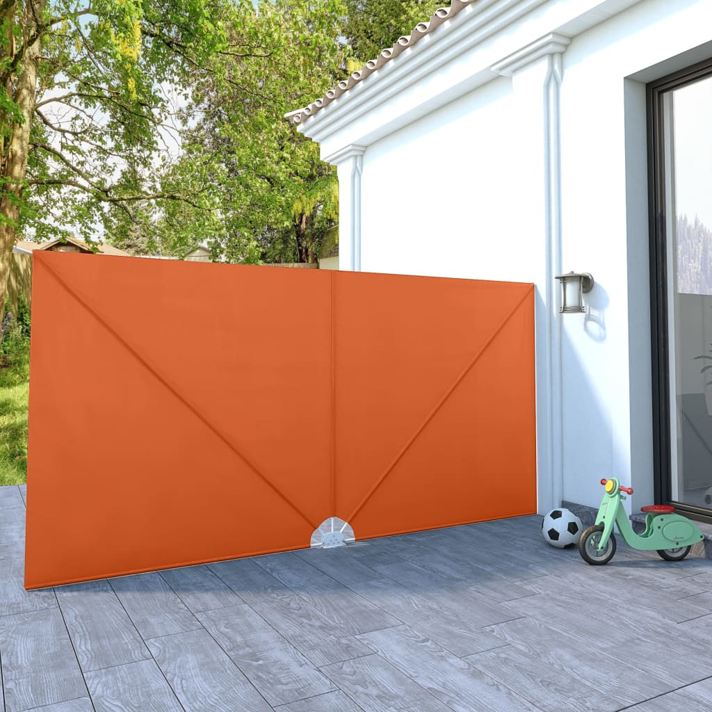 Terrasscherm inklapbaar 400x200 cm terracottakleurig – afbeelding 1