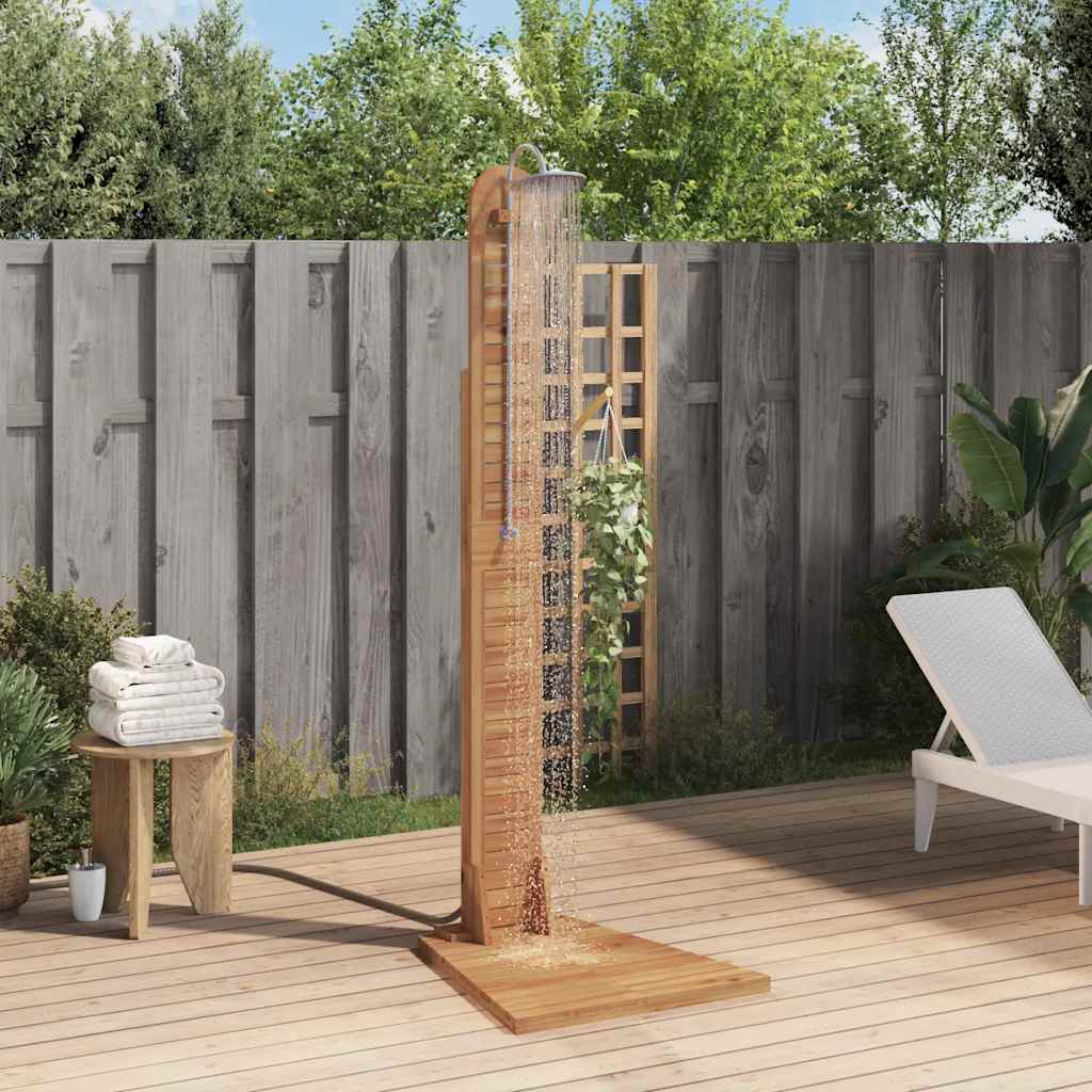 Buitendouche 70x75x204 cm massief teakhout