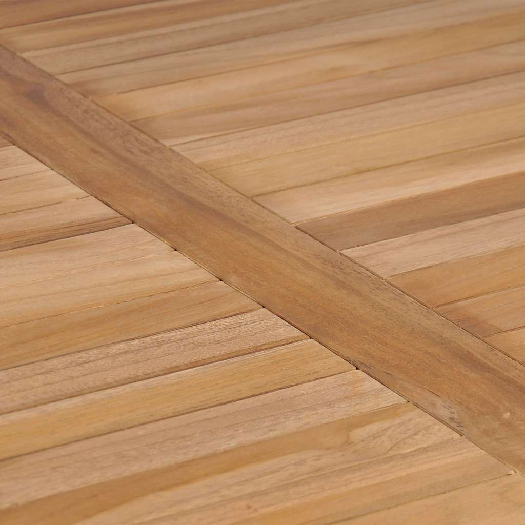 Tuintafel 80x80x77 cm massief teakhout – afbeelding 3
