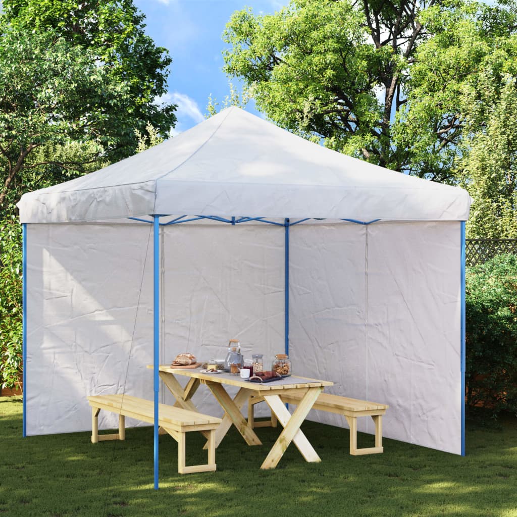 Tentwanden 2 st met ritssluiting PE wit – afbeelding 1