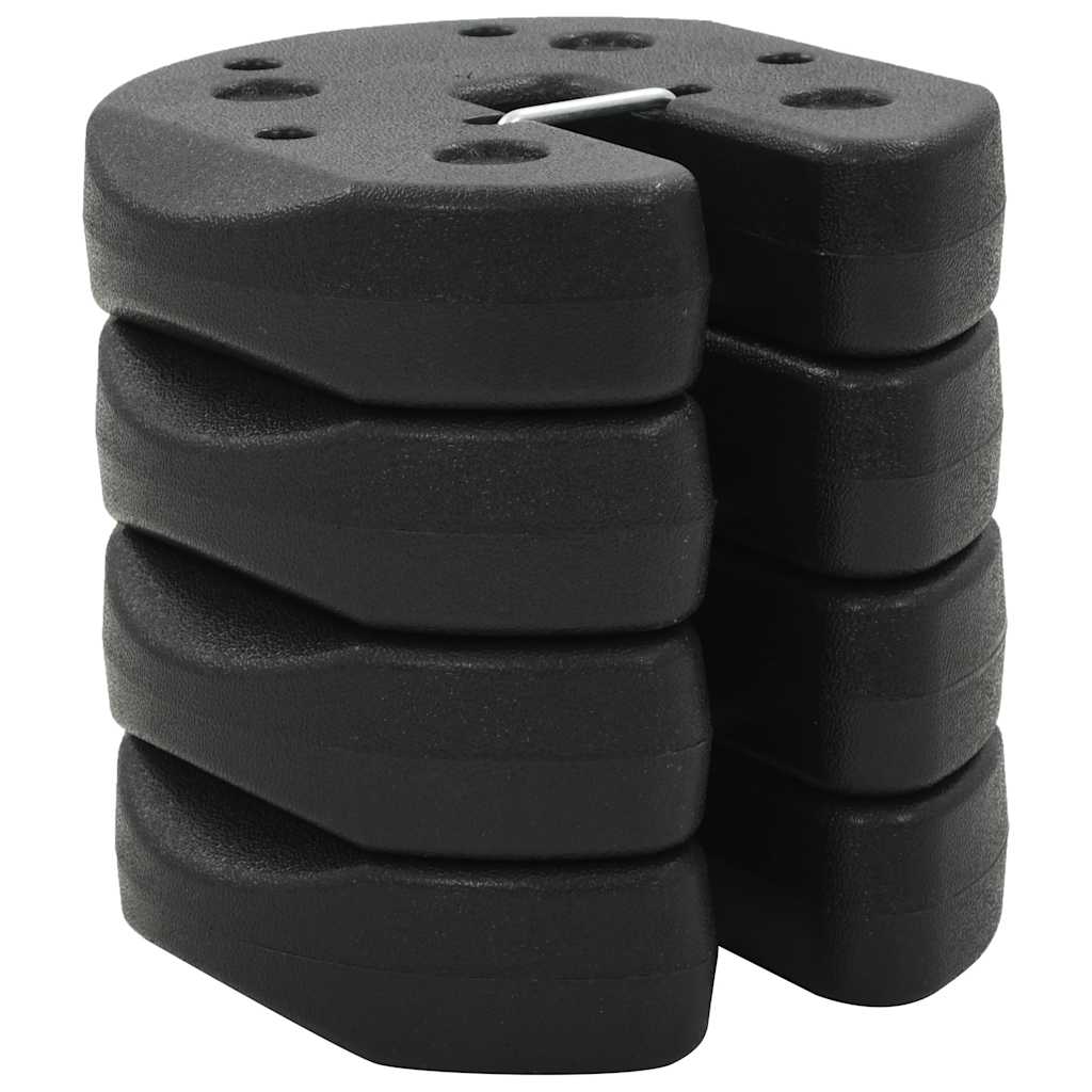 Prieelgewichten 4 st 220x50 mm beton zwart – afbeelding 2