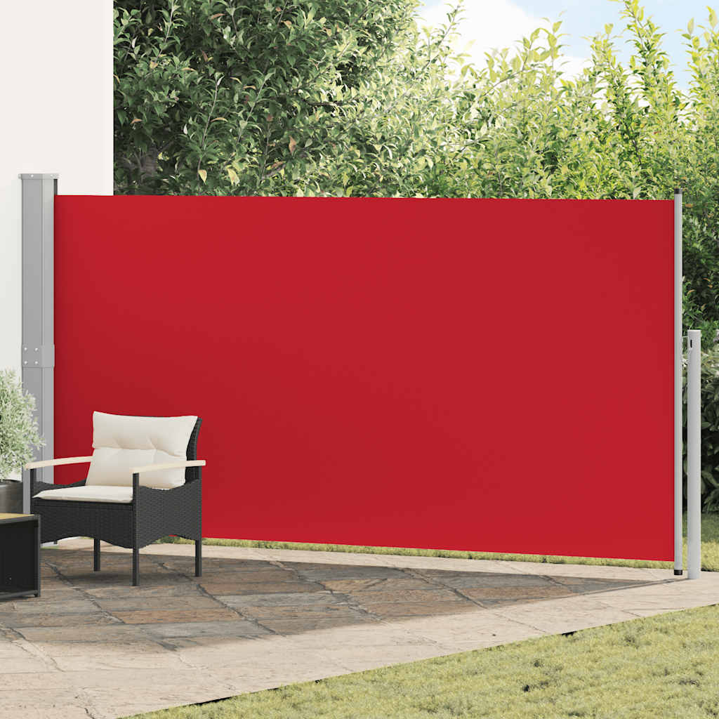 Windscherm uittrekbaar 160x500 cm rood