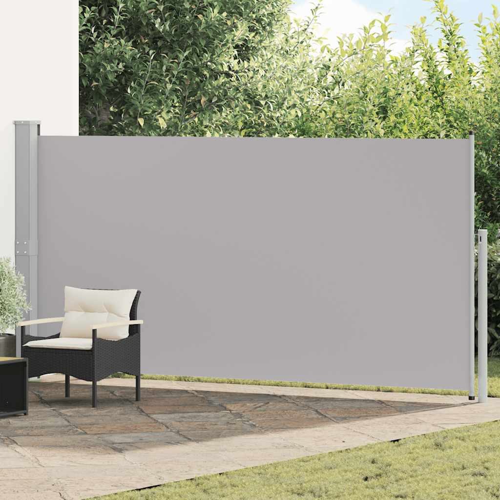Windscherm uittrekbaar 160x500 cm grijs
