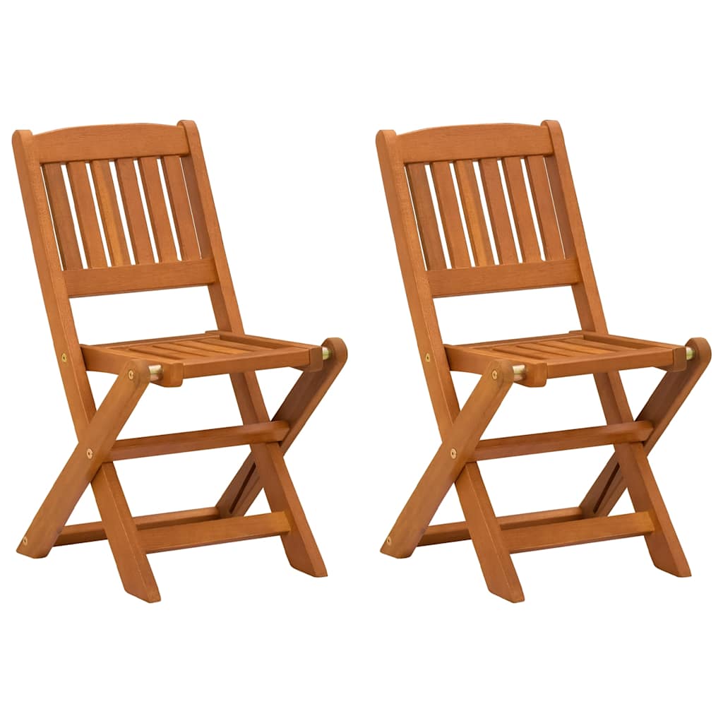Eetkamerstoelen voor kinderen 2 st massief eucalyptushout – afbeelding 1