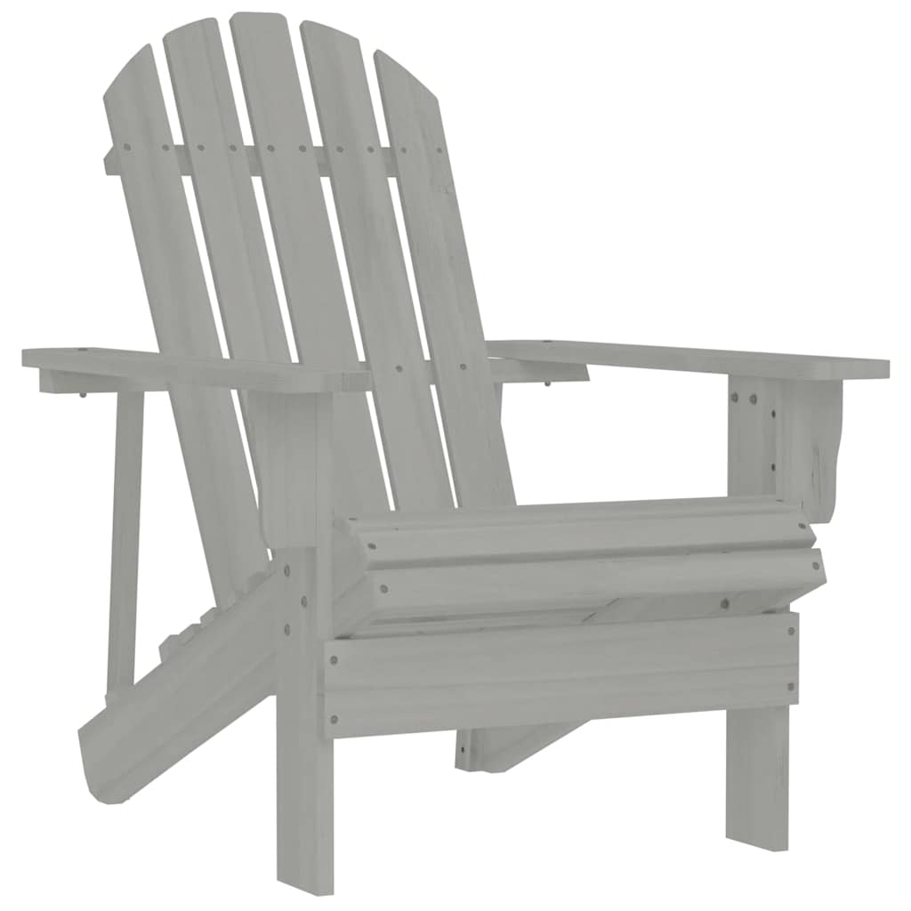 Tuinstoel hout grijs