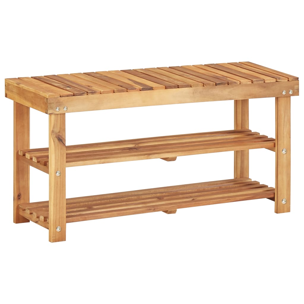 Schoenenrek 90x32x46 cm massief acaciahout