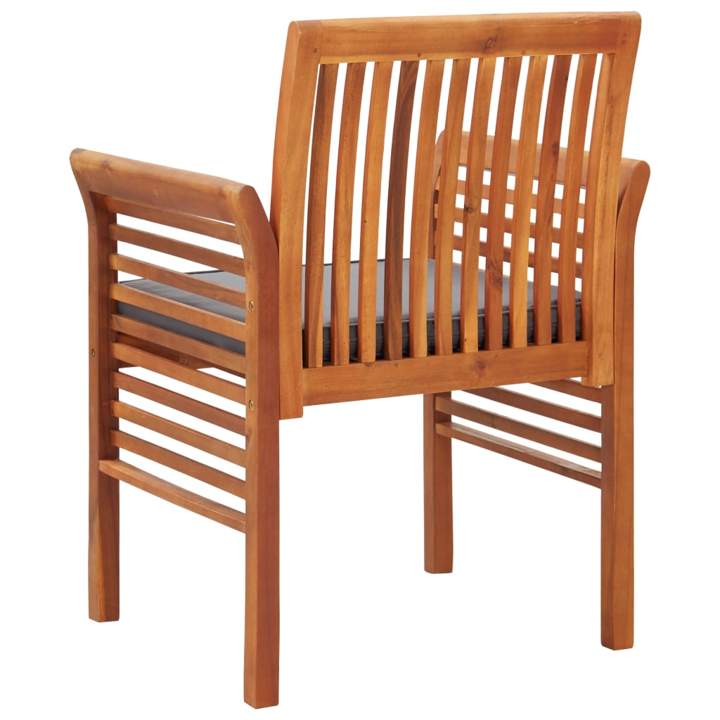Tuinstoel met kussen massief acaciahout – afbeelding 4