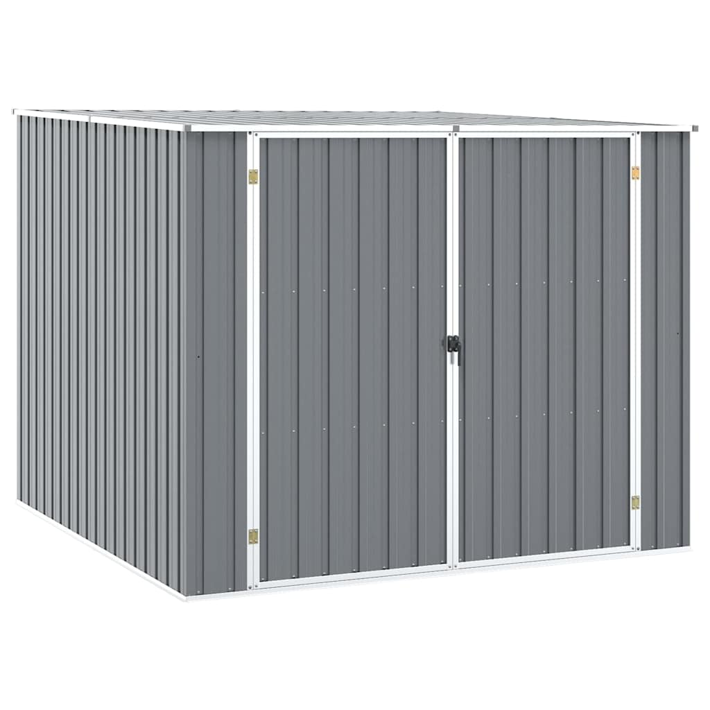Tuinschuur 195x198x159 cm gegalvaniseerd staal grijs – afbeelding 2