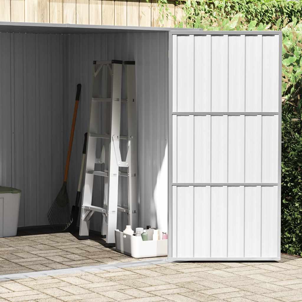 Tuinschuur 195x198x159 cm gegalvaniseerd staal bruin – afbeelding 4