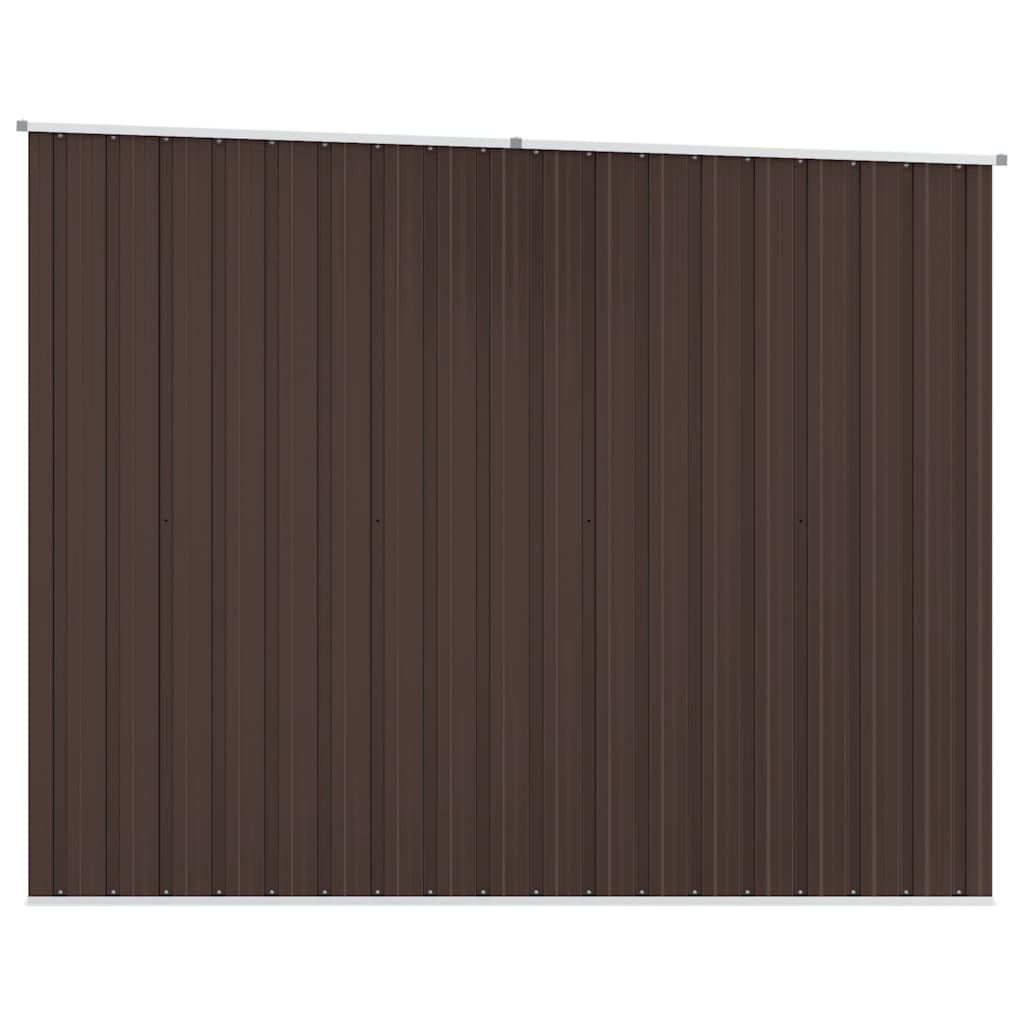 Tuinschuur 195x198x159 cm gegalvaniseerd staal bruin – afbeelding 7