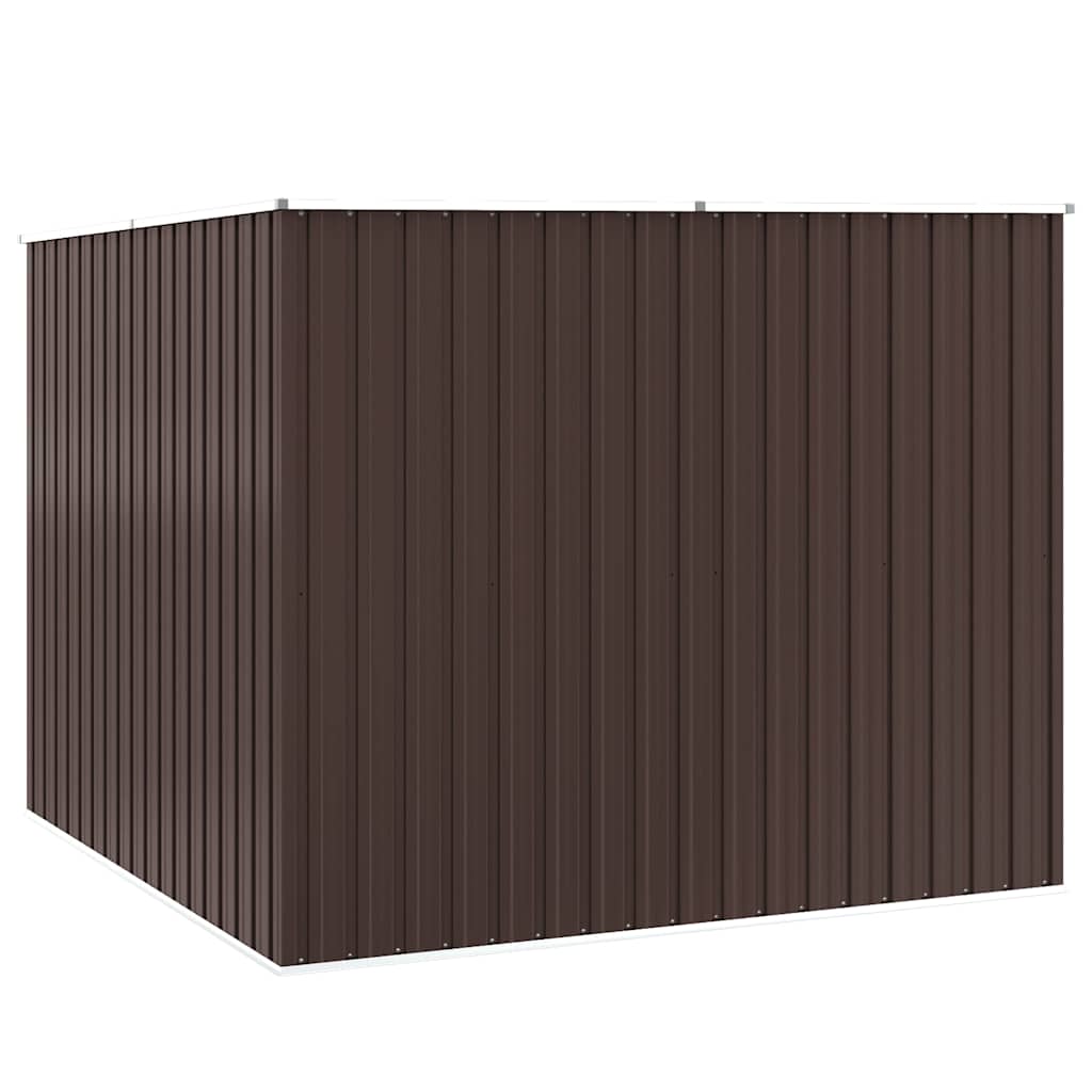 Tuinschuur 195x198x159 cm gegalvaniseerd staal bruin – afbeelding 8