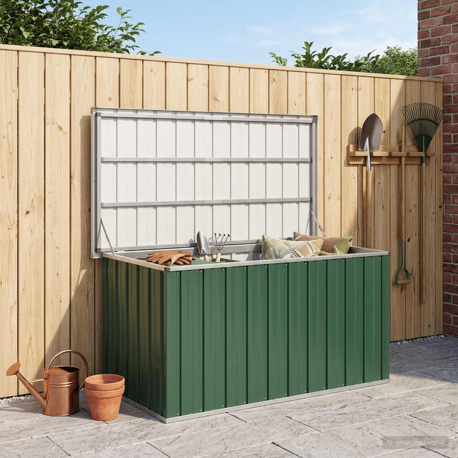 Tuinbox Groen 129x67x65 cm